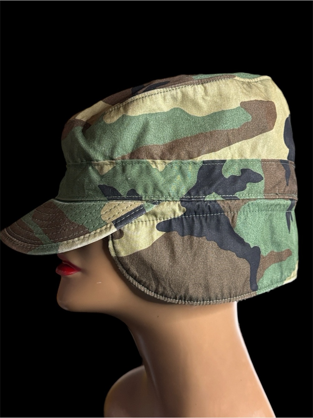 US Military Camouflage Cap with Ear Flaps